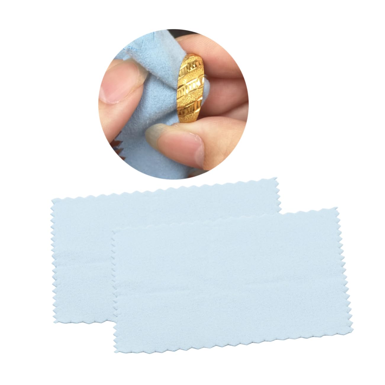 SHINEOFI 150 Stk silbernes Reinigungstuch handy putztücher glasreinigungstücher schmuckputztuch Poliertuch für Schmuck Schmuckputzlappen Auto Platin-Reinigungstuch Schmuck Wischtuch Blue