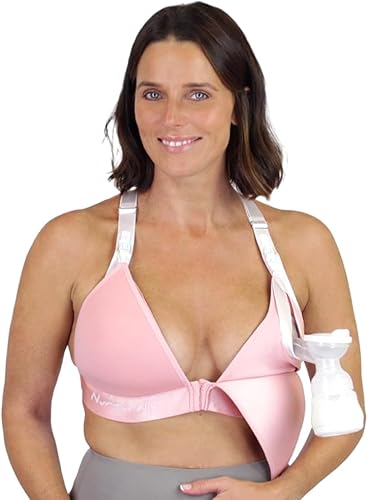 Miniatura 9 de Brasier de lactancia y bombeo verdaderamente manos libres, sin varillas, ajustable, de alto soporte, extractor de leche no incluido