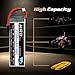 HRB 2S 7.4V 2200mAh LiPo Battery TR Plug 50C 100C Compatible with RC Airplane, RC Helicopter, RC Car, RC Truck, RC Boat
