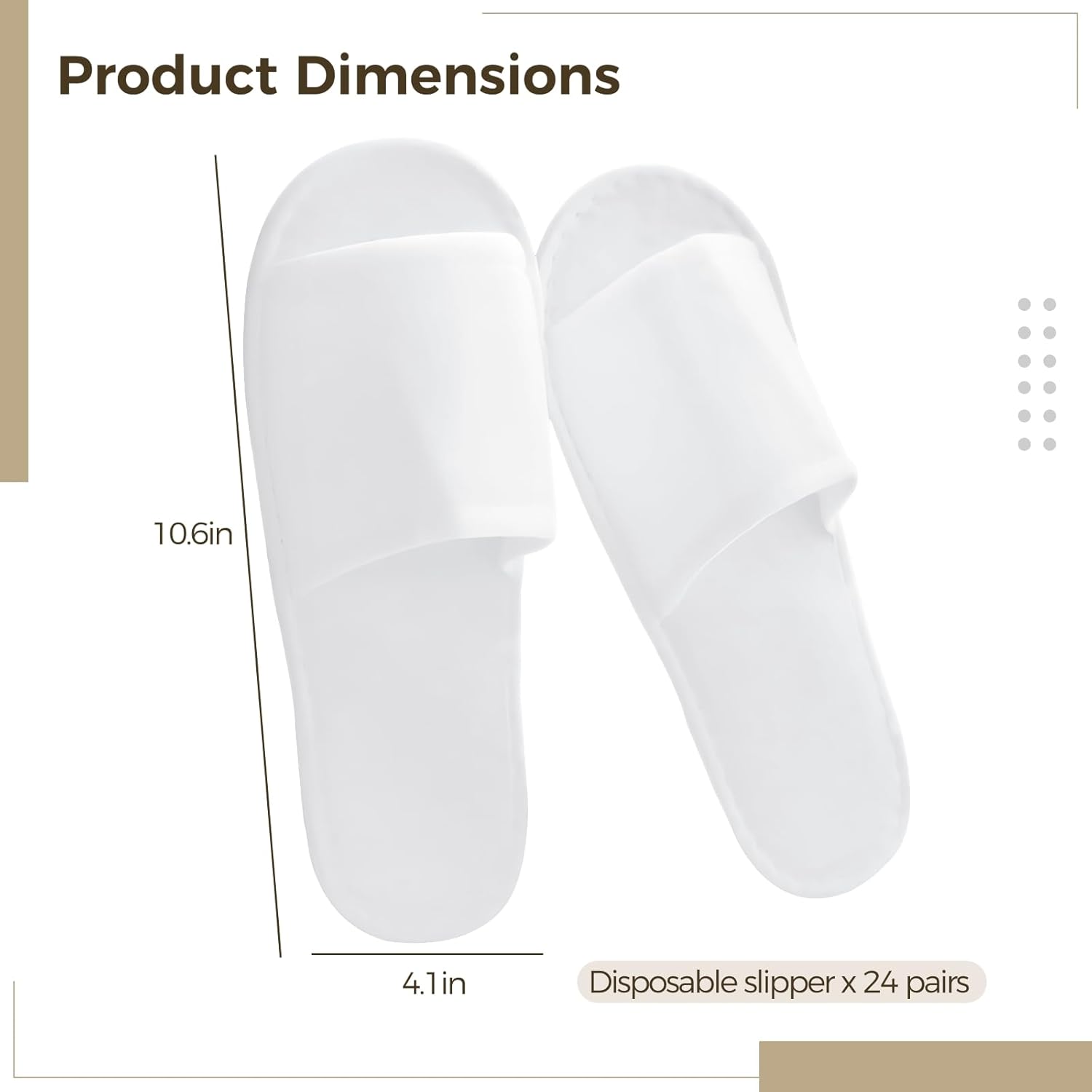 24 Pairs Spa Disposable Slippers, White Soft Plush Open Toe Non-Slip Slippers for Hotel, Spa, and Hospitality Unisex - Image 6