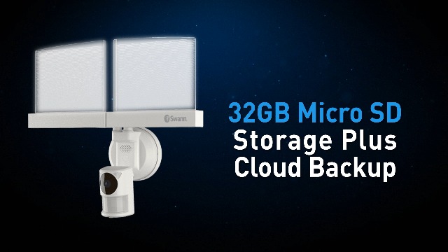 防犯カメラ Swann Floodlight Security Camera Swann Outdoor Floodlight 4K Wired Security Surveillance Camera