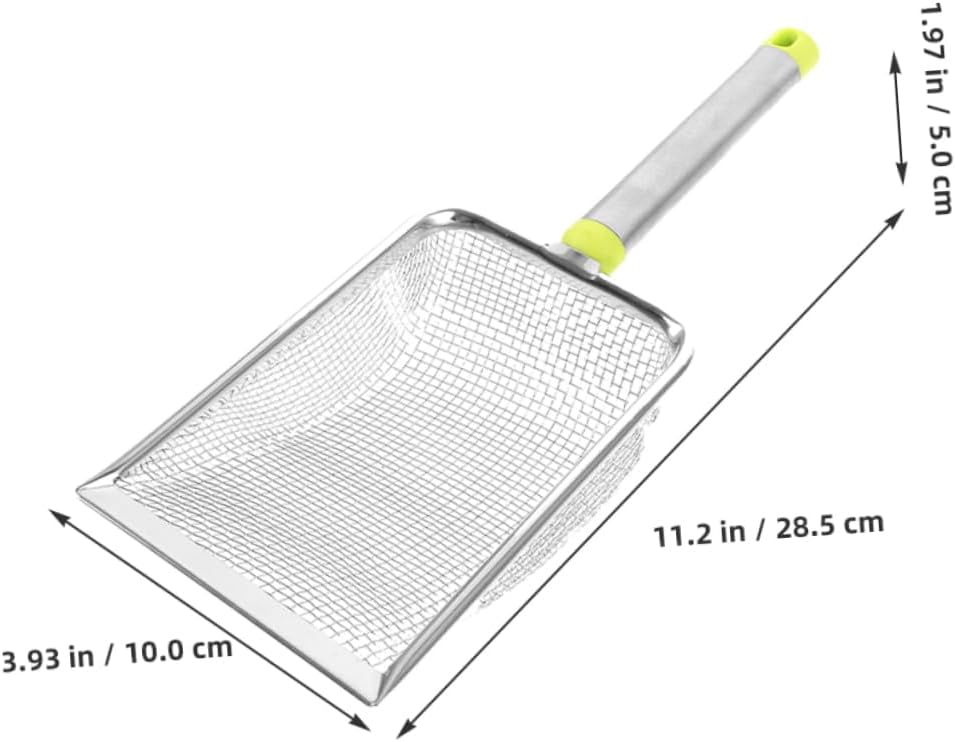 5pcs Stainless Steel Cat Litter Scoop Easy Use Litter Box Tool for Effortless Cleaning Mesh Design for Pet Owners and