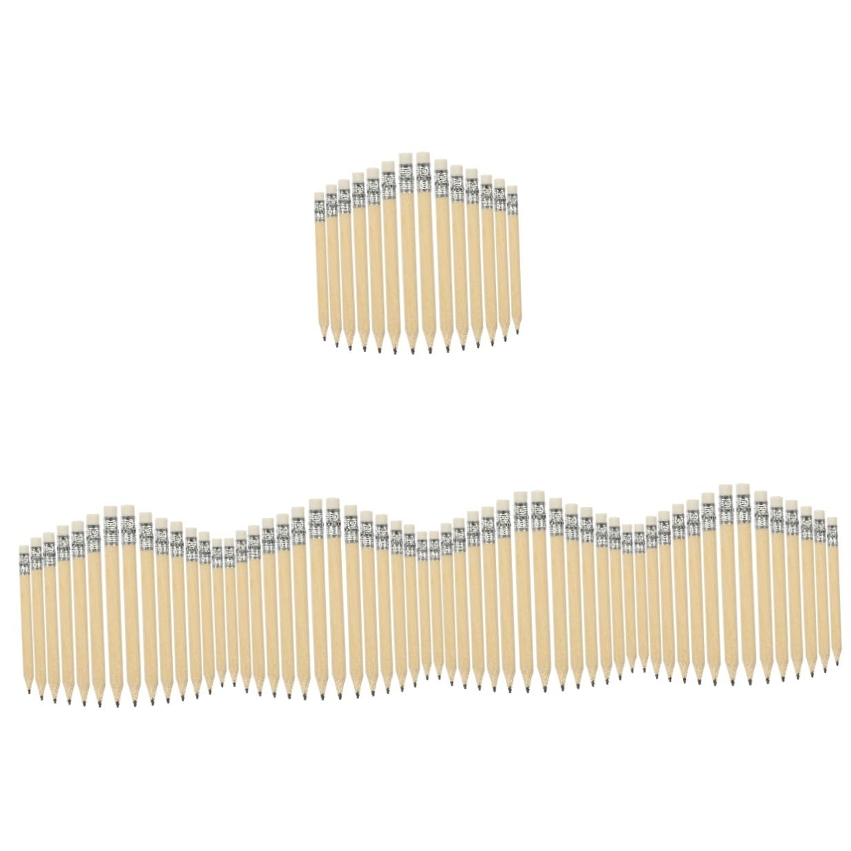 DOITOOL 250 pezzi Matite in Naturale con Piccole Matite Rotonde per Strumento Scrittura e Compatto per Scuola e Arte