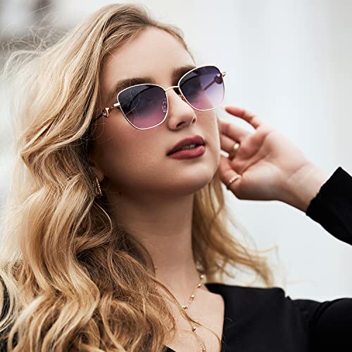 Veda Tinda Vision Sunglasses Womens Cat Eye Square Glasses in Retro Vintage 90s Style with Diamond Decoration3