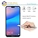 [2 Pack] Huawei P20 Lite Screen Protector, Ytaland [ Full Coverage ] [0.3mm, 2.5D] [Bubble-Free] [9H Hardness] [HD Clear] Tempered Glass Screen Protector for Huawei P20 Lite (Black)