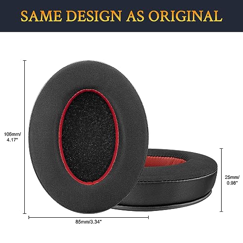 Image of SOULWIT Cooling-Gel Earpads for Razer Barracuda /Barracuda X /Barracuda X Chroma (Do Not Fit Barracuda Pro) Headphones, Ear Pads Cushions with Noise Isolation Foam, Ice Silk Fabric - Black