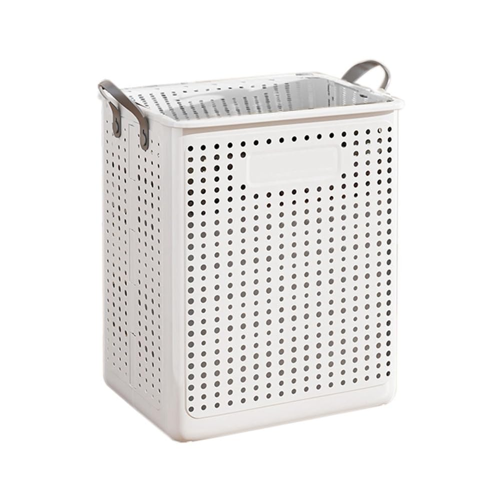 CTRLZS Household Folding Dirty Laundry Basket Bathroom Laundry Basket Dirty Clothes Can Be Portable and Movable 37.7x31x45.5cm