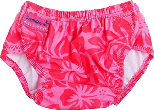 Konfidence The Original One size Swim Nappy (Pink Hibiscus)