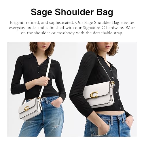 Coach Sage Shoulder Bag, B4/Chalk2