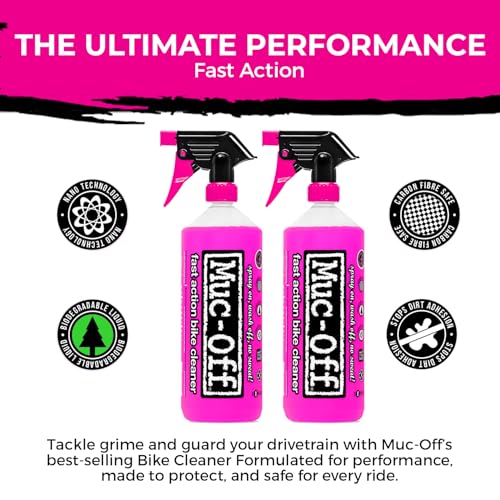 Image of Muc-Off Nano Tech Bike Cleaner 1L | Biodegradable Formula, Safe on Carbon Fibre and All Surfaces | Breaks Down Dirt on a Molecular Level