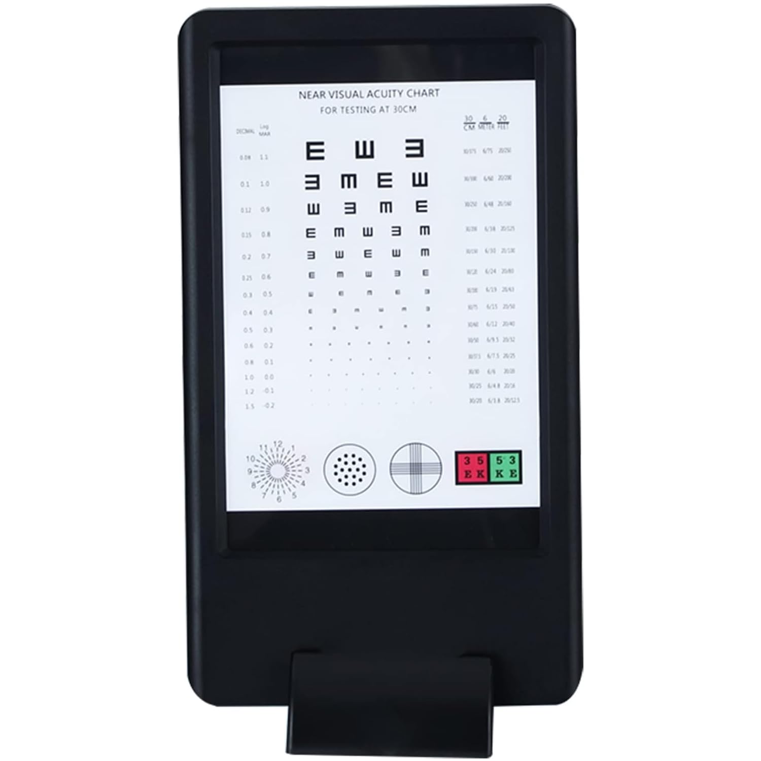 Tablero de prueba de visión con pantalla LED, múltiples optotipos para pruebas de hipermetropía y presbicia