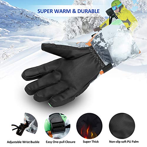 image for minsky Winter Ski & Snowboard Gloves Waterproof, Touchscreen & Breatha