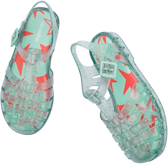 mini melissa Possession Fisherman Jelly Sandal for Toddlers and Girls – Adjustable Buckle Summer Sandals, Waterproof, Bubblegum Scent, Comfortable Beach, Play and Dress Shoes for All Day Wear