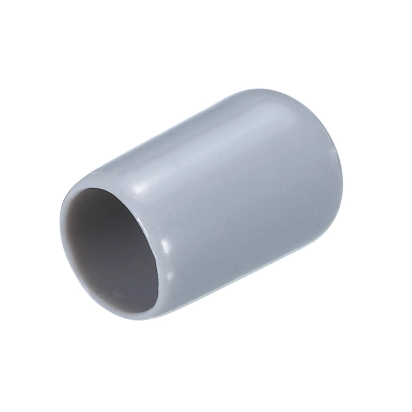 uxcell 20pcs Rubber End Caps 8mm(5/16") ID Vinyl PVC Round Tube Bolt Cap Cover Screw Thread Protectors Grey