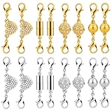 Contenu de l'emballage: vous recevrez suffisamment de morceaux de collier magnétique double dans 4 styles, 2 pièces de chaque style. Une quantité suffisante peut répondre à vos différents besoins.