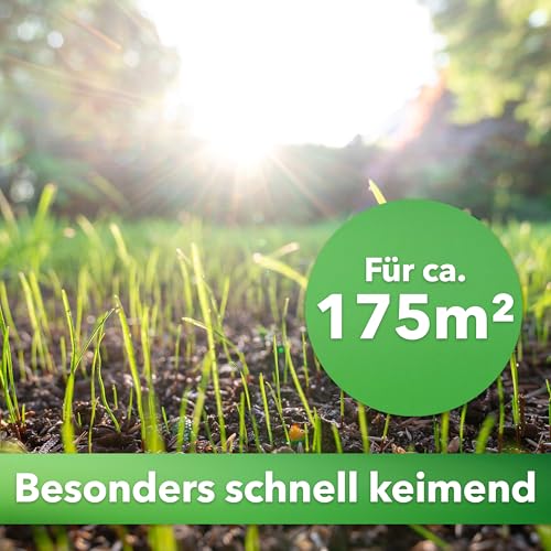 Hesa Gartenrasen Universal, 5 kg für ca 175 m², Qualitäts-Rasensamen für Hausgärten und Restflächen, pflegeleicht und schnellkeimend