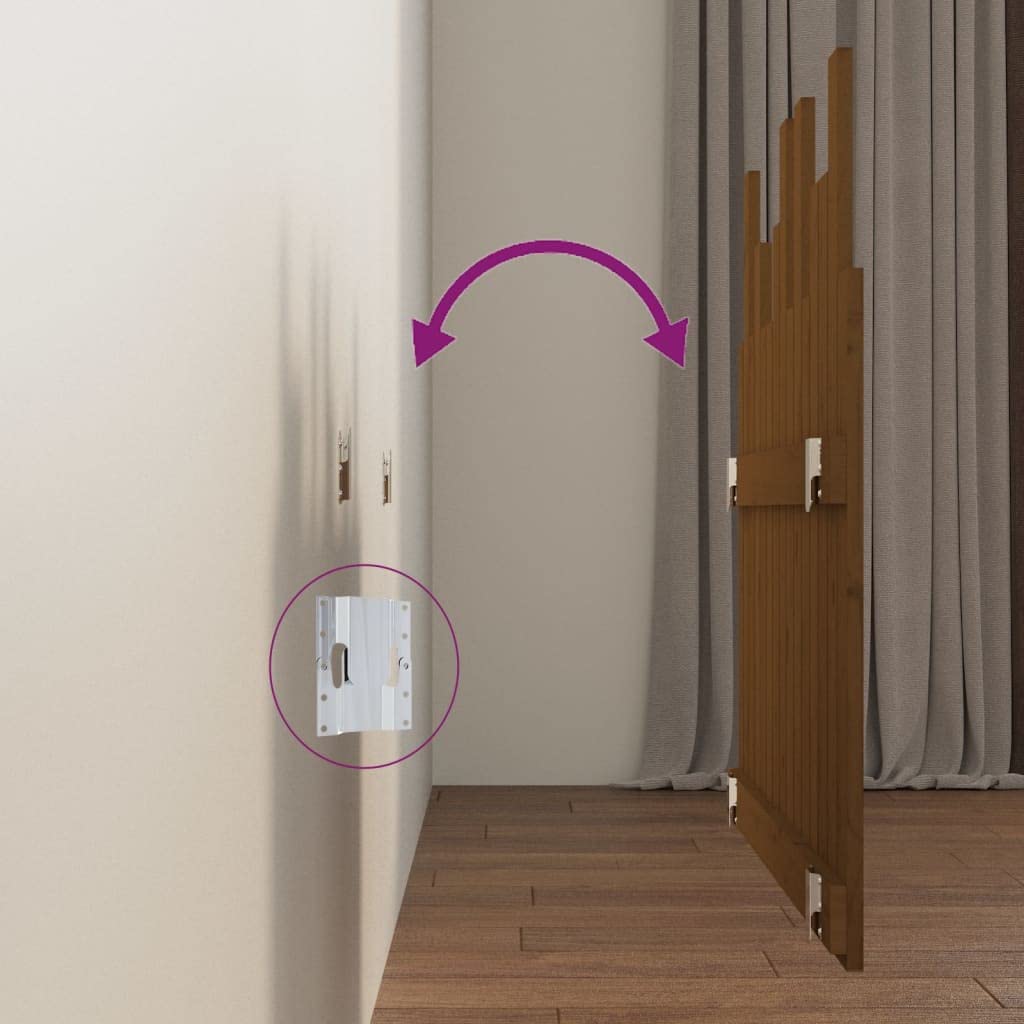 824786 Testiera da Parete Ambra 95,5x3x80 cm in Legno Massello di Pino Testata in Legno,Testata Letto Matrimoniale Muebles Dormitorio Spalliera Letto Testiere per Letto Matrimoniale