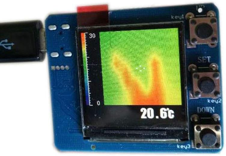 AMG8833 IR Infrared 8x8 Thermal Imaging Camera Array Temperature Sensor Module Kit Built in TFT LCD Screen Display