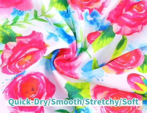 Image of Snowheart Girls Swimsuit Adjustable Shoulder Strap UPF50+ One-Shoulder Ruffle Bathing Suit 3-12T