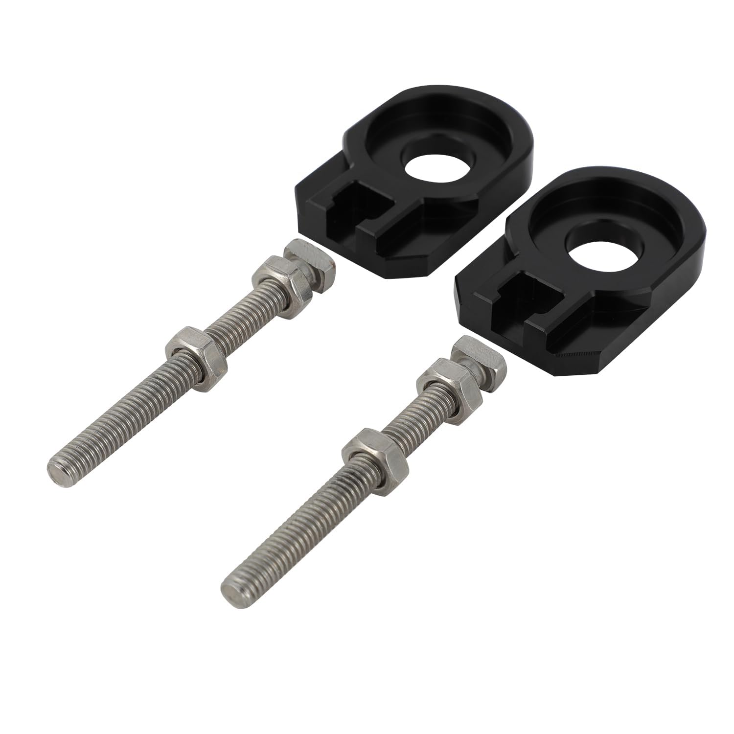 Lot de 2 tendeurs de chaîne de 12 mm pour moto tout-terrain CRF110 CRF 110F 2013-2025 - Noir