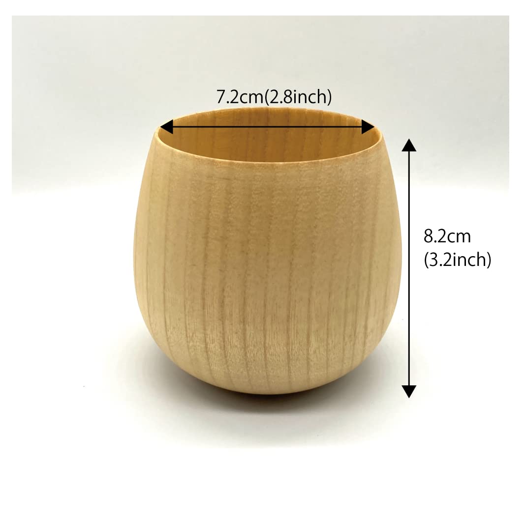 木製カップ Amazon.co.jp: Wonderlandmaomao 天然木製 コップ ハンドメイド