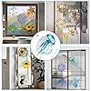 GORGECRAFT 4 Styles Sea Animals Window Decals Static Glass Sticker Turtles Seahorses Whales Jellyfish Pattern Window Clings Vinyl Film Bedroom Bathroom Decals for Prevent Birds Strikes #5