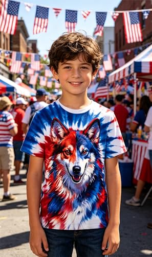 Image of Boys Tie Dye Shirt Size 4-14 Hippies Senior Rainbow Tees T Shirts for Kids | Tees T shirts for Kids