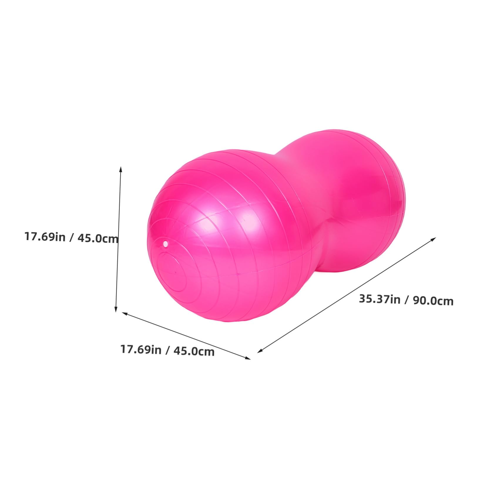 MAGICLULU Pelota de Yoga y Bomba de Aire de PVC con Forma de Cacahuete con Diseño Antiburst para Entrenamiento de Embarazo y Rehabilitación Infantil