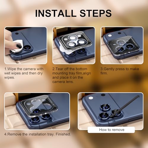 Protection objectif iPhone 17 Pro Max en métal contre les chocs