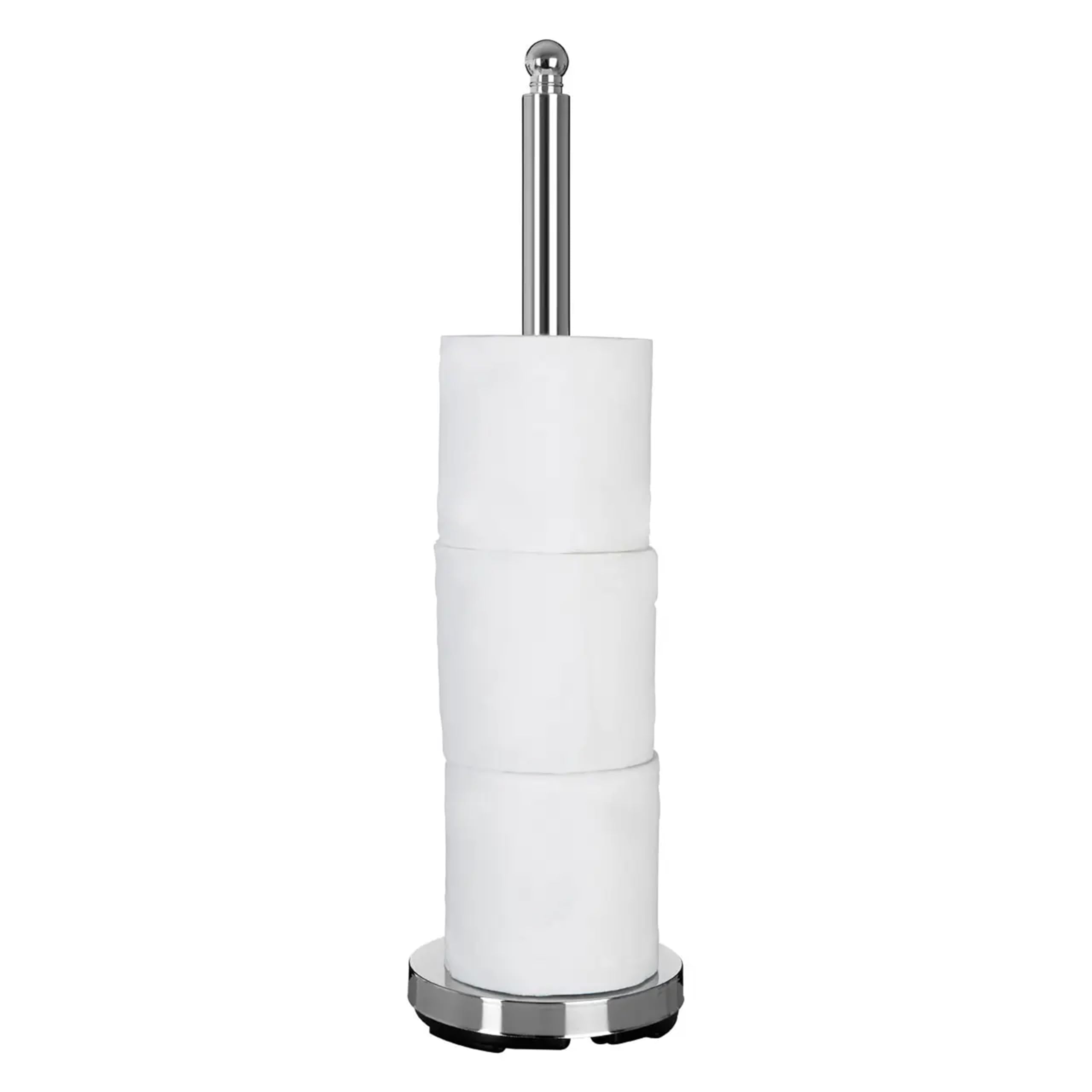 Premier Housewares Toilet Roll Storer - Chrome