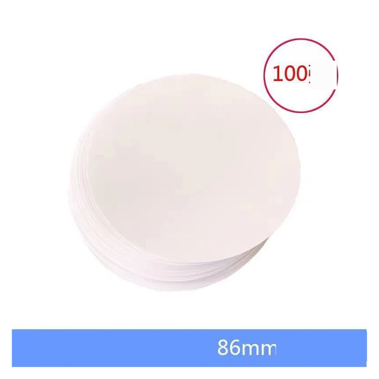 100 set Distintivo Pulsante Spille Rotondo FAI DA TE for Button Maker Macchina 25-75mm Materiali In Bianco Accessori,Multiuso(75MM round paper 100)