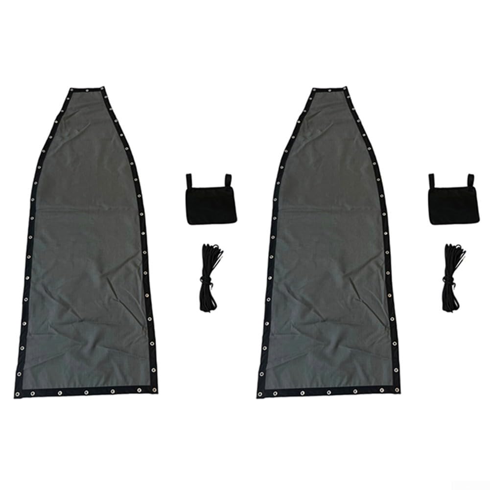 Toile de rechange pour balancelle en textilène robuste et durable, lot de 2 gris foncé