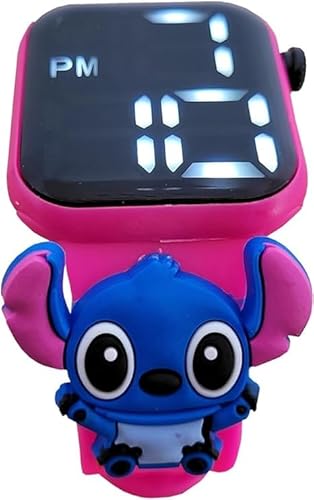 TOP, Relógio digital Infantil Stitch Resistente à Água