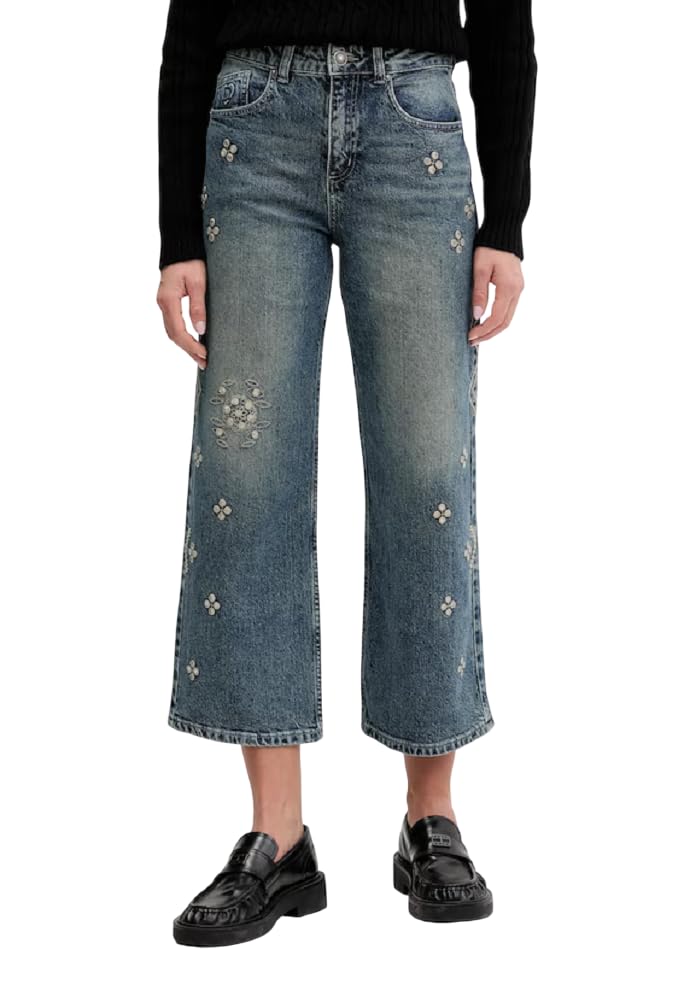 Desigual Damen 25wwdd11 Jeans, Blau, 40 EU