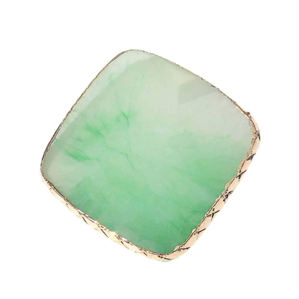 AKOAK 1 Pack Nail Square Palette Crystal Resin Agate Phnom Penh Palette Nail DIY Painting Tools Nail Art Display Stand (Wizard Green)-image-38