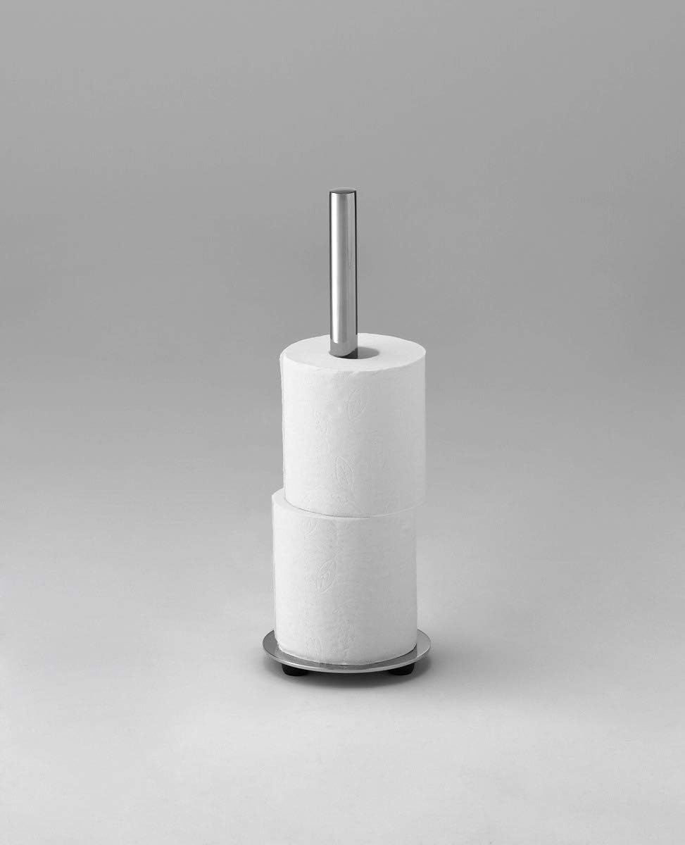Relines RH4715 Paper Stock, Spare Paper Holder, Stationary Type, Stainless Steel, Bath Accent, Body Depth 5.2 inches (13.2 cm), Body Height 14.6 inches (37.1 cm), Body Width 5.2 inches (13.2 cm)