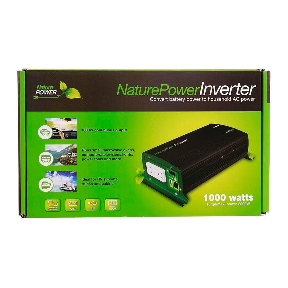 Nature Power 38210 Modified Sine Wave Inverter, 1000-watt