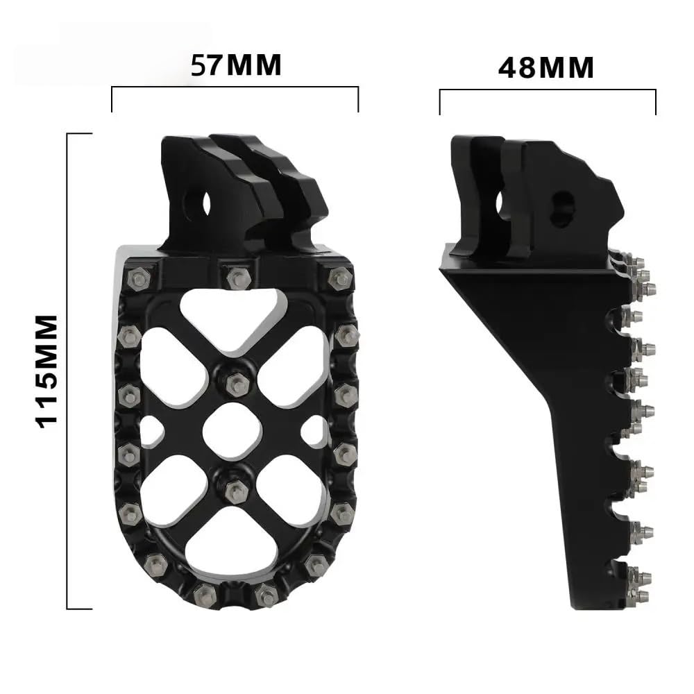 szerokie pedały motocyklowe Pasuje do Talaria X3 MX3 4 5 podnóżki pedał akcesoria motocyklowe Dirt pitbike części CNC(Red)
