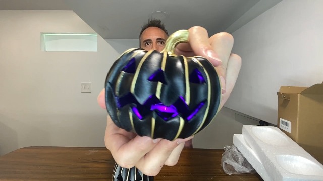 BEST Halloween Props? | LED Light Up Black Pumpkins