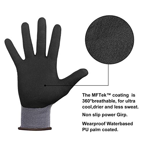 Safety-Work-GlovesDS-Safety-NP1001-Comfort-Stretch-Fit-Power-Grip-Smart-Touch-Durable-Foam-Coated-3Pairs-12Pairs