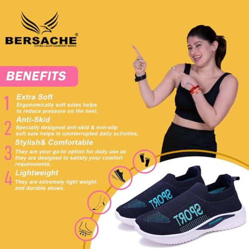 Image of BERSACHE Premium Sports,walking,Gym,cricket, Trending Running Shoes For women's /Girl's