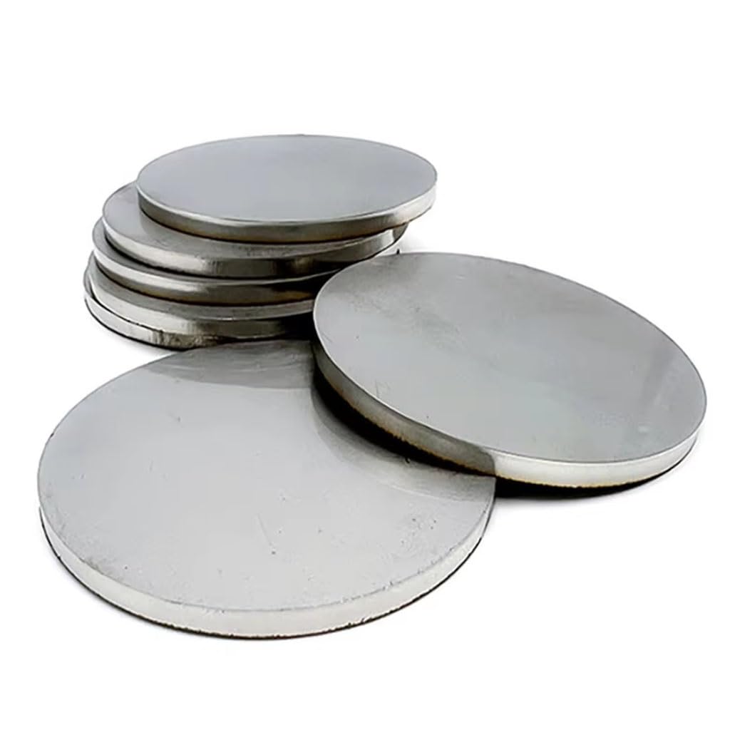 Dischi Metallici, 4pcs 50mm Stainless Steel 304 Round Discs - Durable Circular Sheet Plates with Thickness Options(3mm)