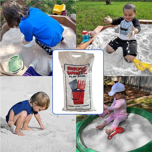 US Silica Snow White Comfortable Play Sand for Sand Tables and H2OGO! My First Frame Above Ground DuraPlus Kiddie Pool and Sandpit with Cover