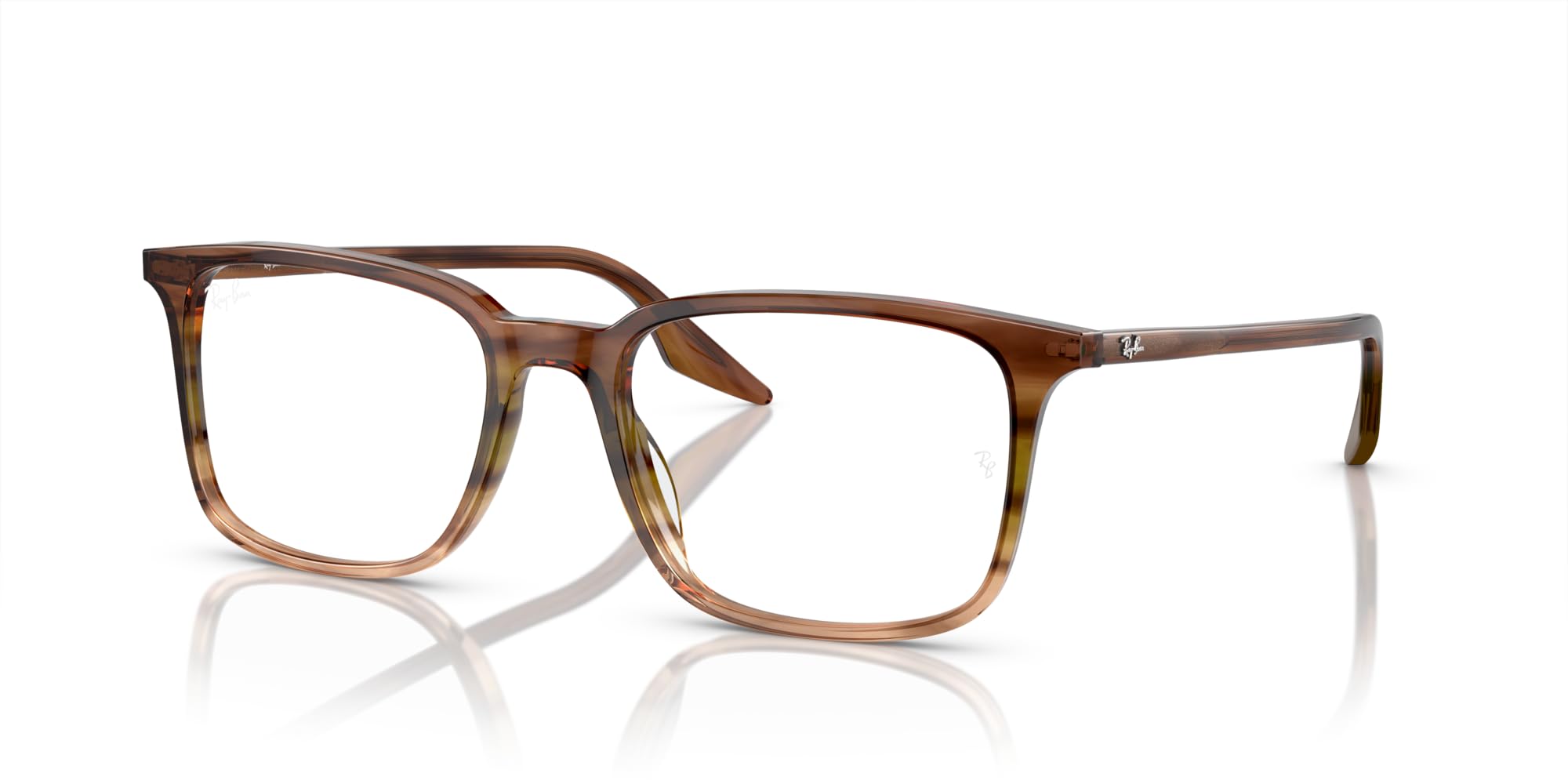 Ray-Ban Rx5421f Low Bridge dopasowane prostokątne oprawki okularów na receptę