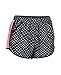 Under Armour Women's Fly-by Printed Run Short, Black (001)/Reflective, Small