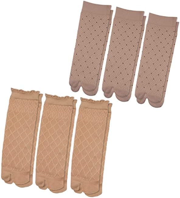 KAVIN Combo Of 6 Pair Summer Season Sun Protection Socks Ankle Length Transparent Cotton Socks For Girls And Women (Skin Colour)