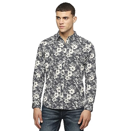 Image of Pepe Jeans Men's Casual Shirt | Trendy Printed Shirt for Men| Regular Fit | Full Sleeve | Available in Plus Size, Cotton