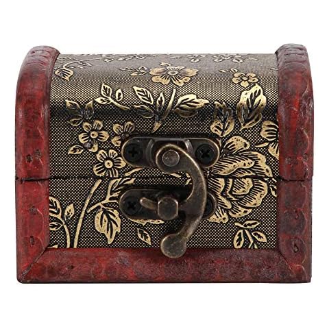 Buachois Mini Cofre del Tesoro de Madera Cover