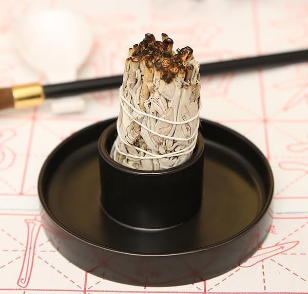 Miniatura 3 de Soporte para salvia, quemador de salvia blanca, soporte para salvia para quemar, cuenco para sahumerio, soporte para varitas de salvia, soporte para