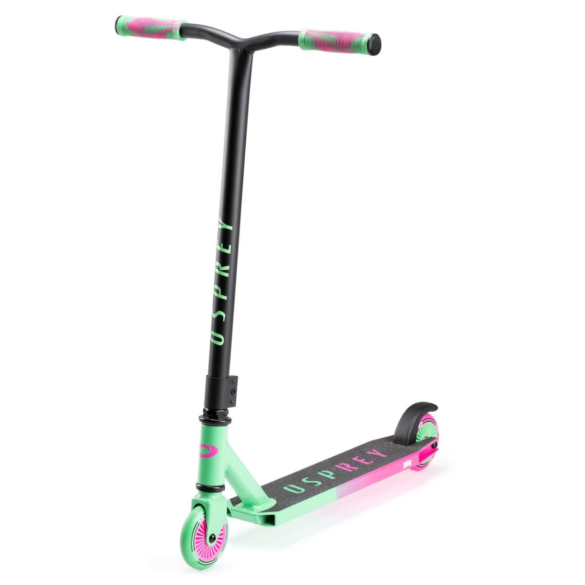 Osprey Stunt Scooter for Kids Ages 8-12, Freestyle Street Pro 360 Spin, Complete Trick With ABEC 5 Bearings - Multiple Colours